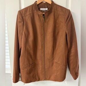 Allison Daley Faux Suede Jacket Size 14